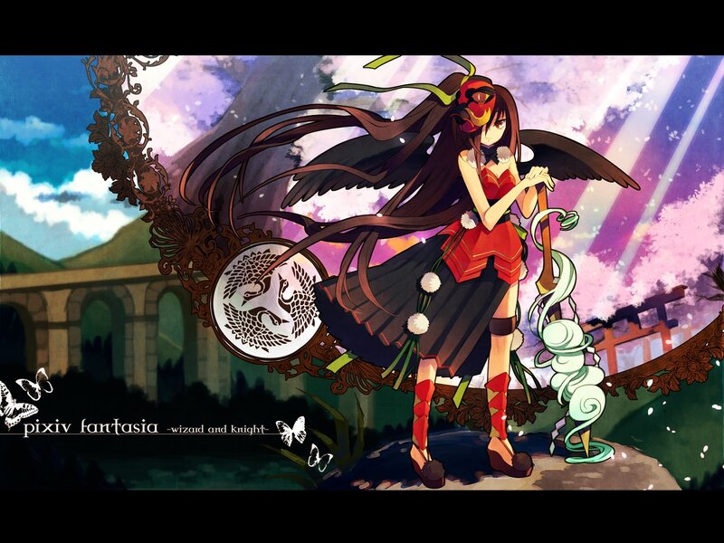 Pixiv fantasy wizard and knight