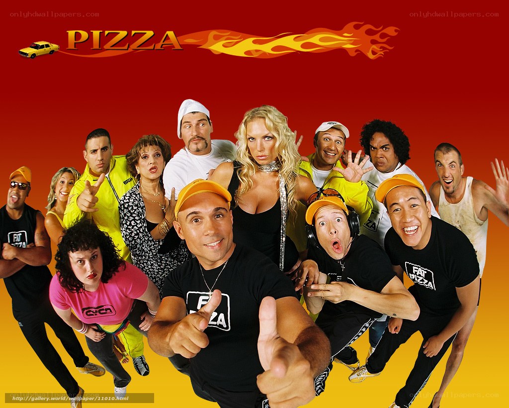 Pizza cast group photo