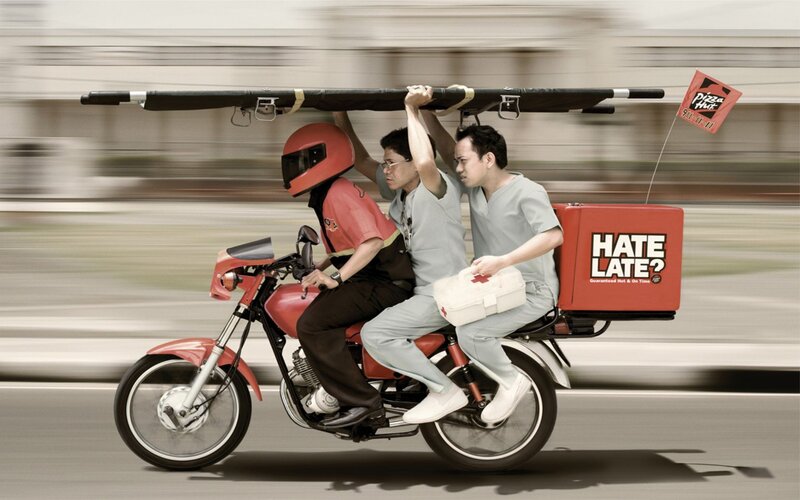 Pizza delivery with medical emergency