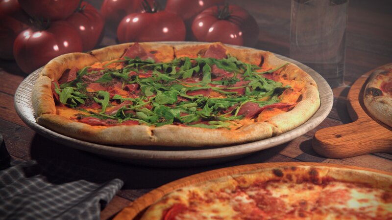 Pizza with Arugula and Prosciutto