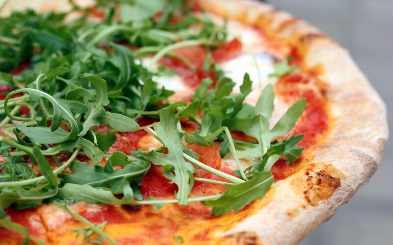 Pizza with Arugula