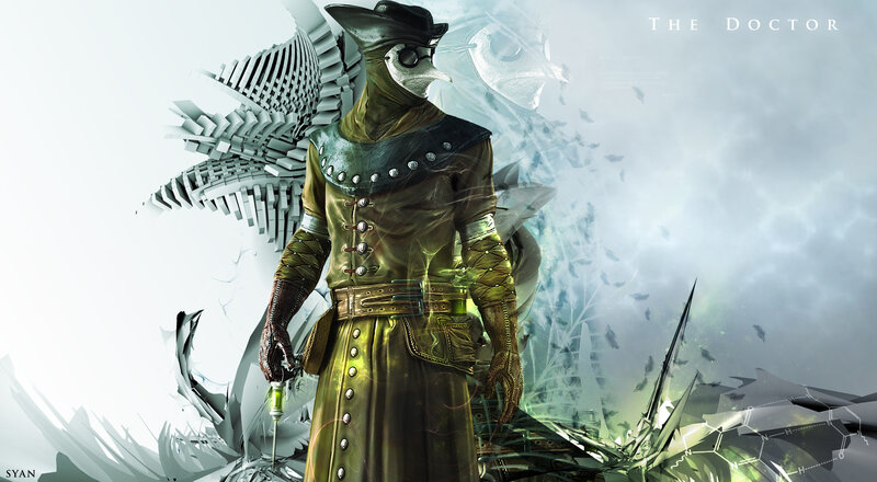 Plague Doctor Character — Green