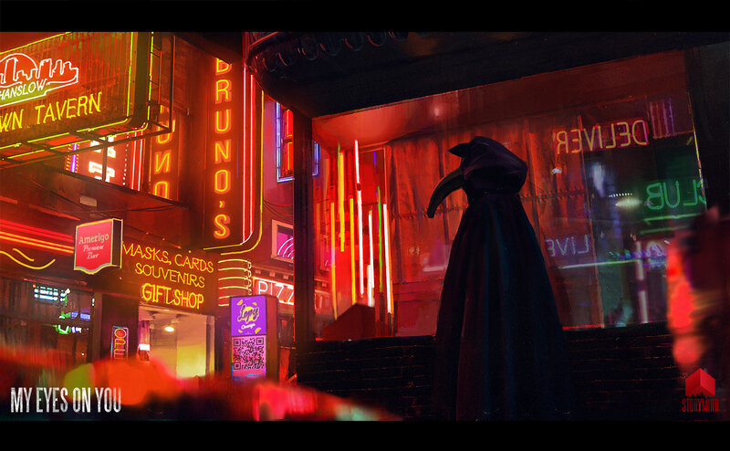 Plague Doctor Figure — Red