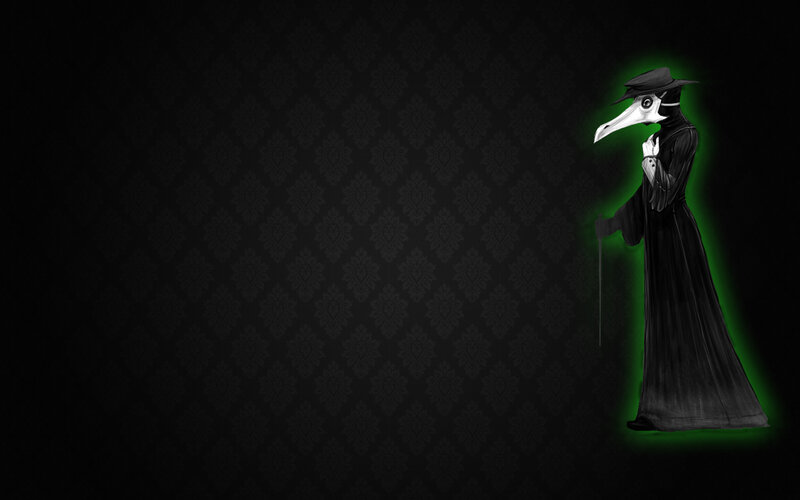 Plague doctor figure