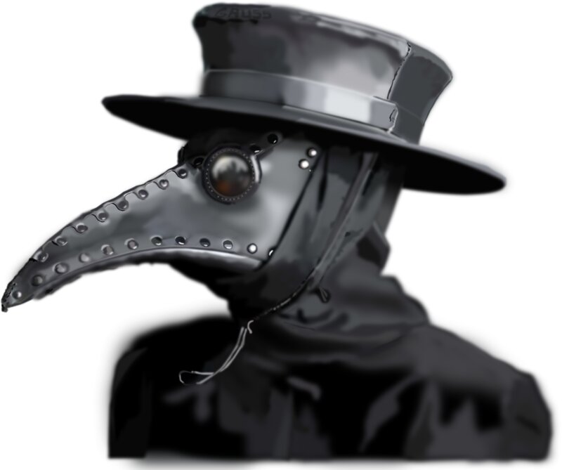 Plague Doctor Mask — Black