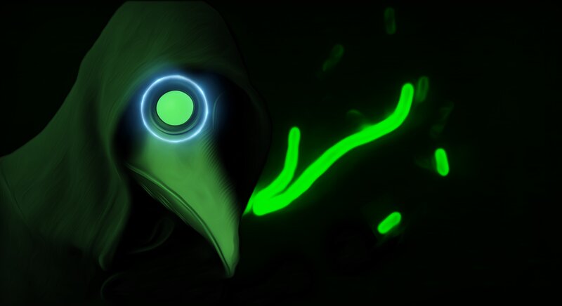 Plague Doctor Mask — Green