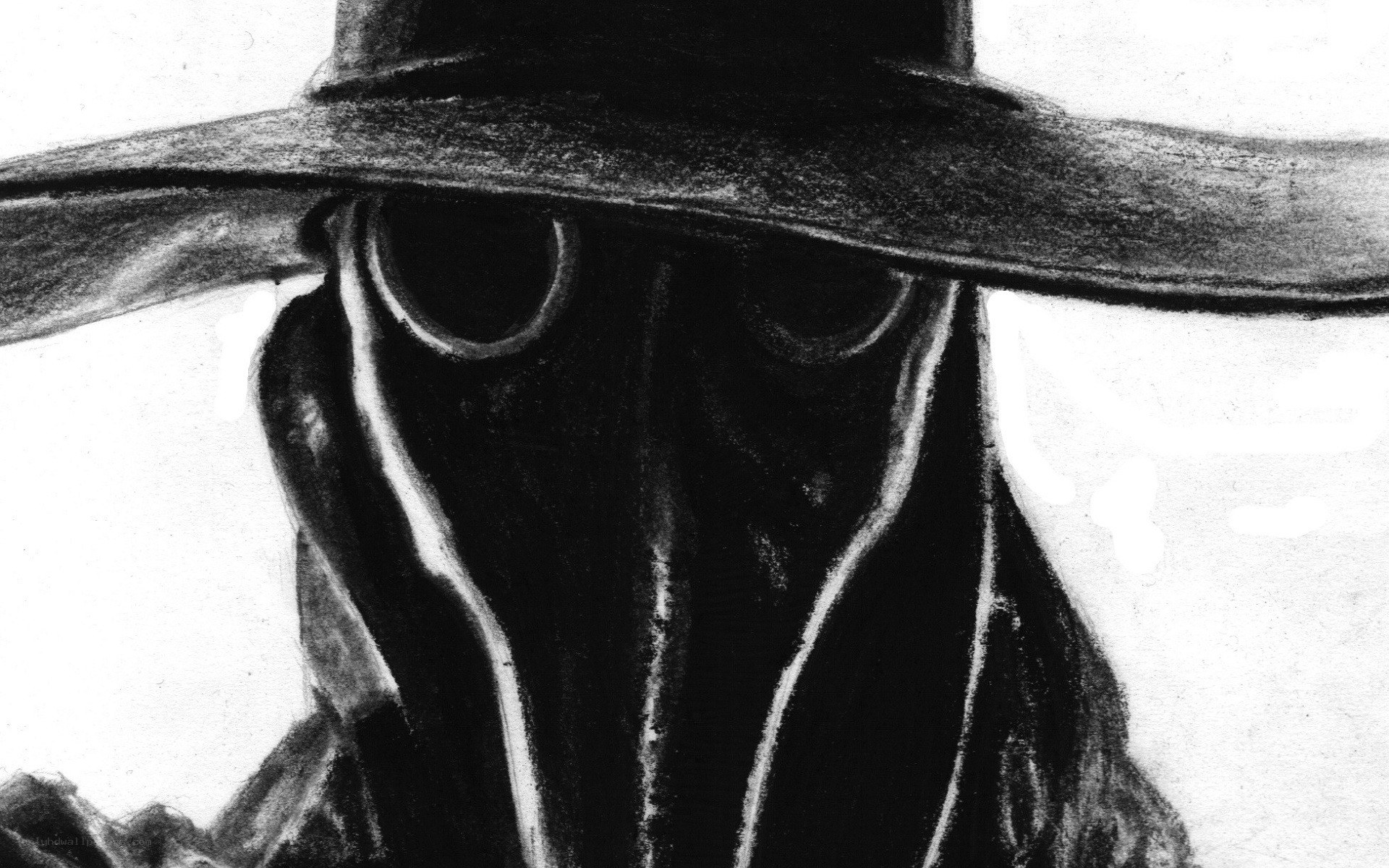 plague doctor mask sketch