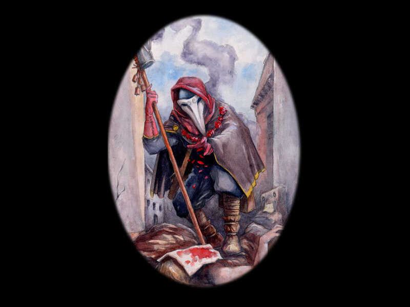 Plague Doctor with Staff