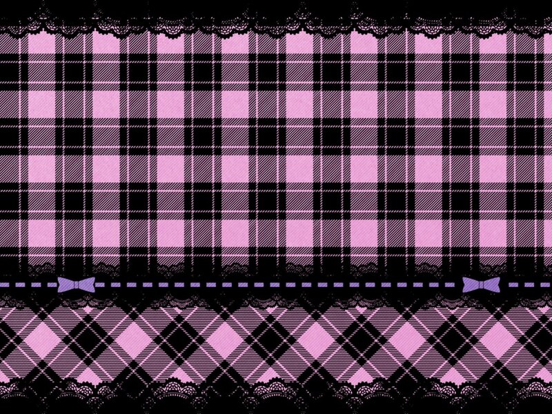 Plaid Pattern with Lace