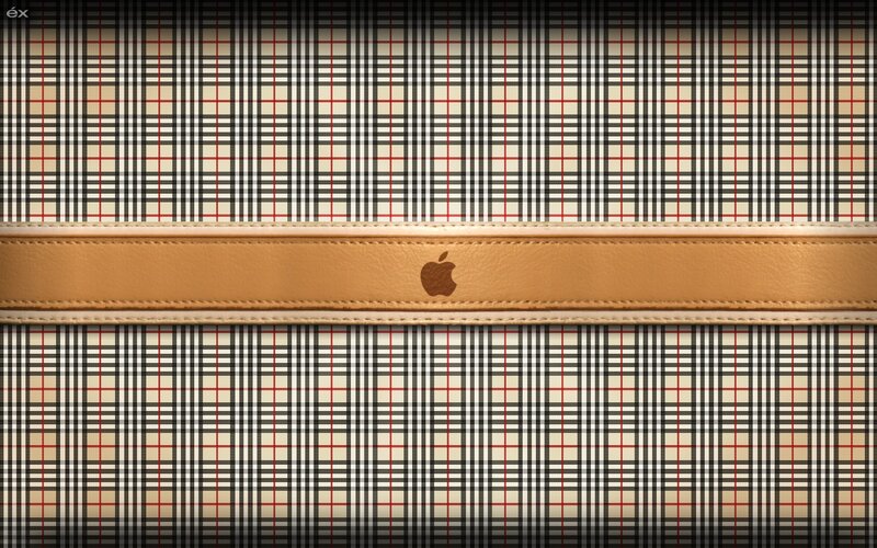 Plaid Pattern with Leather Band