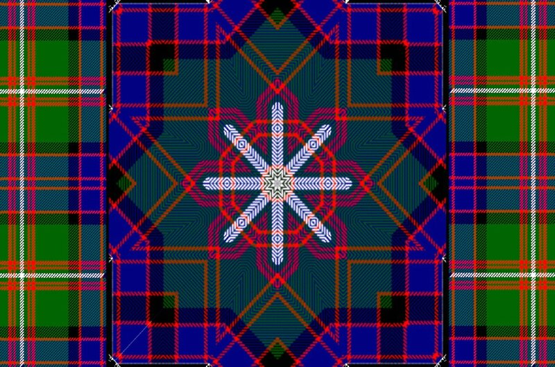 Plaid Pattern with Snowflake