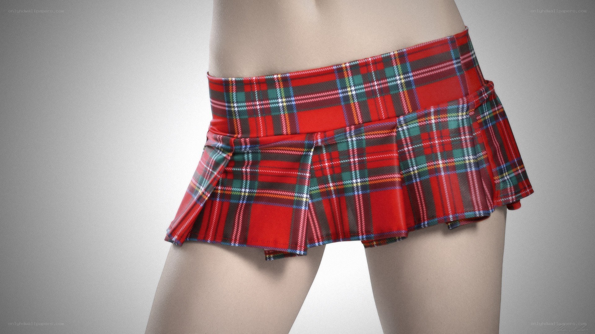 plaid pleated skirt