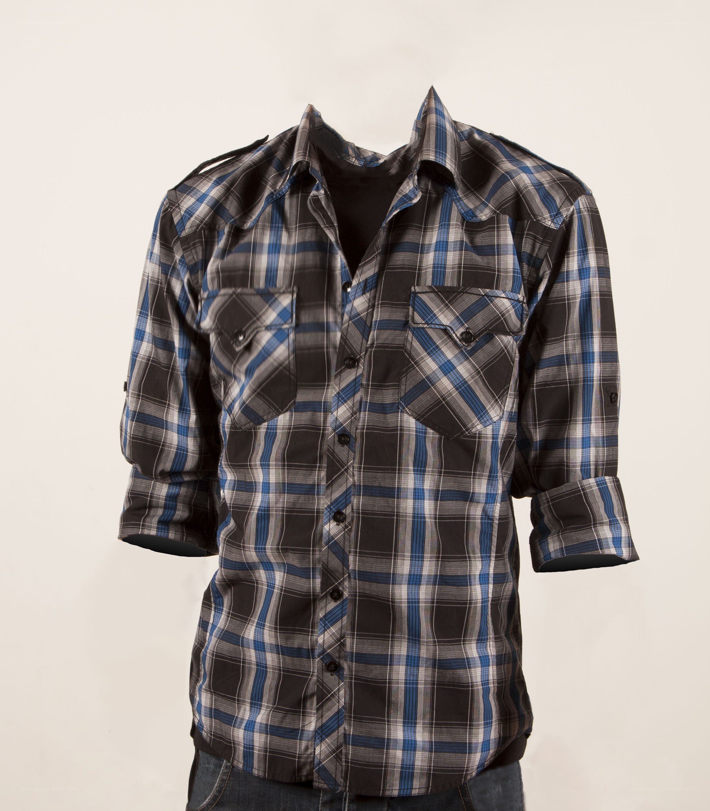 plaid shirt on mannequin