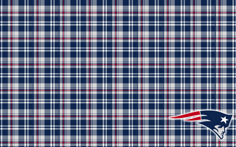 plaid wallpaper with team logo