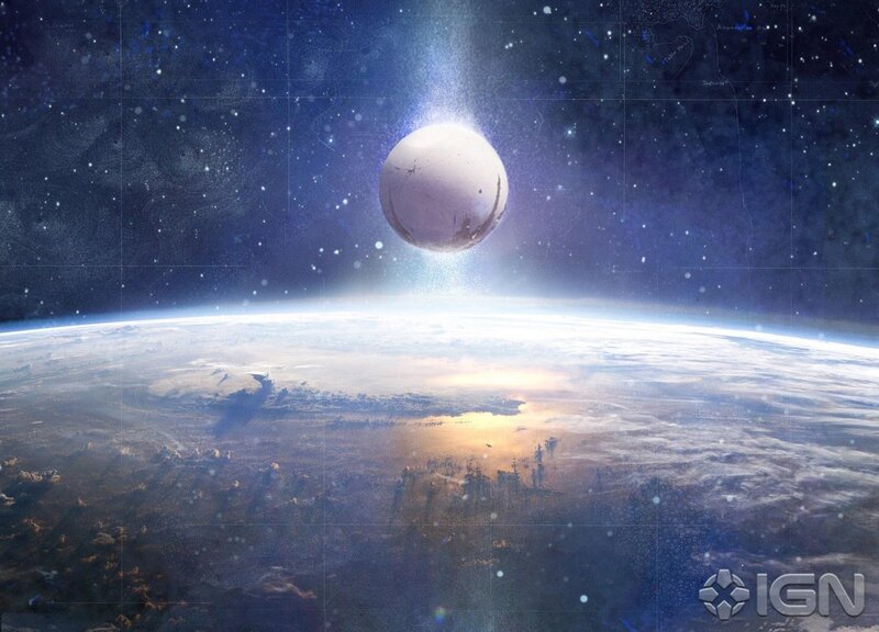 Planet and Moon from Space — Blue, Dramatic, Night