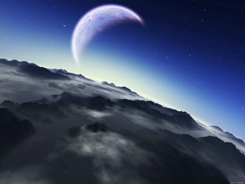 Planet and Moon View