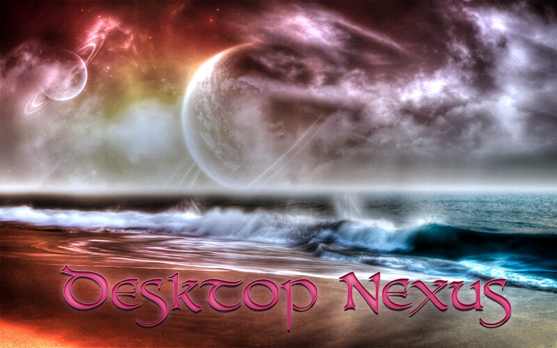 Planet and Ocean Scene