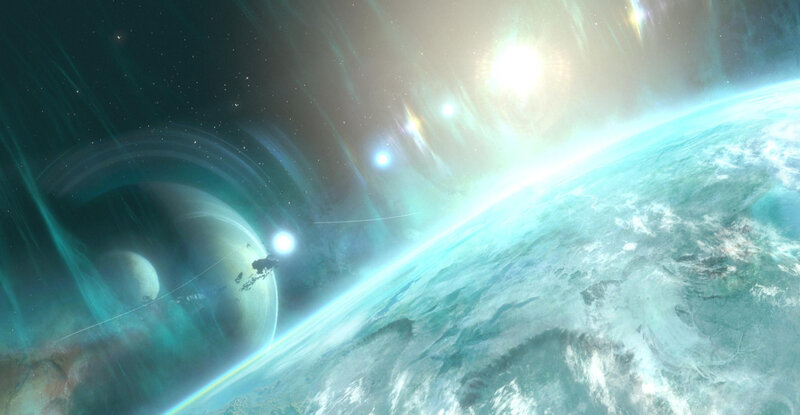 Planet and Spacecraft