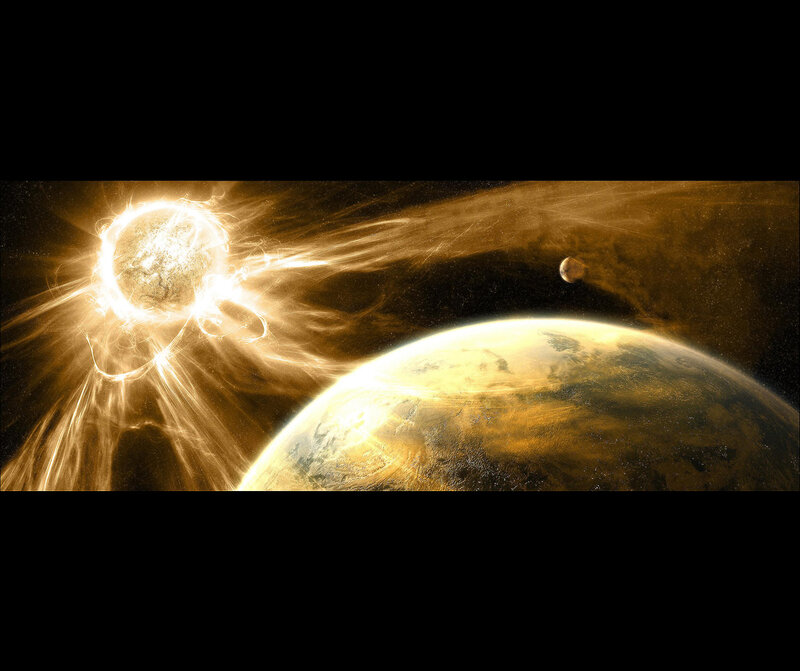 Planet and Star System — Dramatic