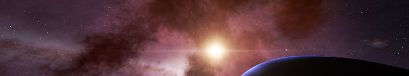 Planet and Star System — Purple