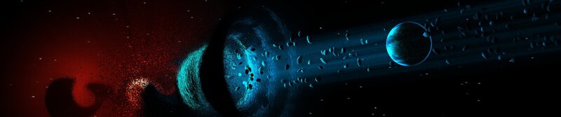 Planet Being Struck by Asteroids — Blue, Dramatic, Night, Digital Art, Planets