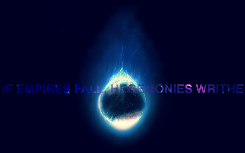 Planet Burning in Space