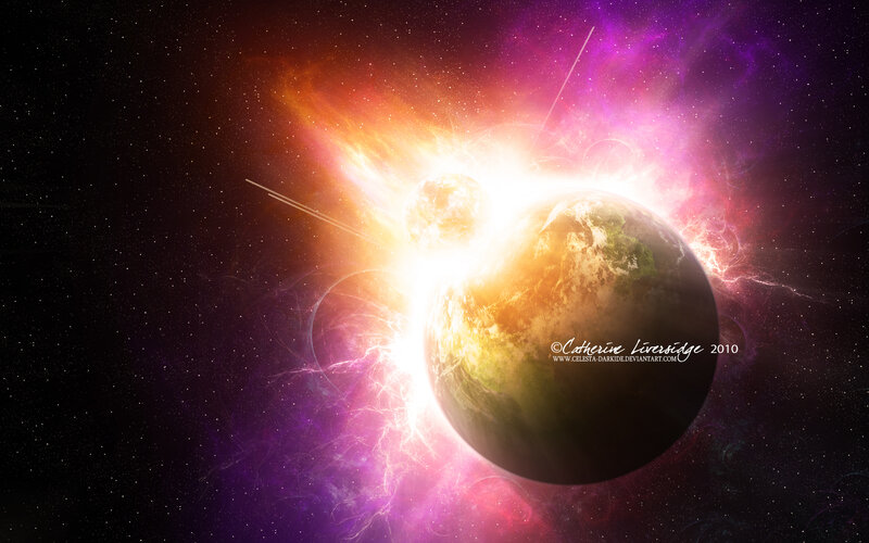 Planet Collision Event — Purple