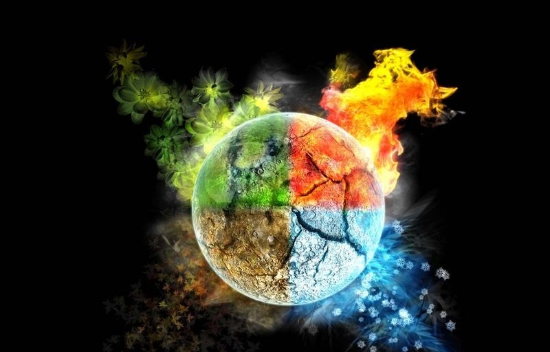 Planet Divided into Elements