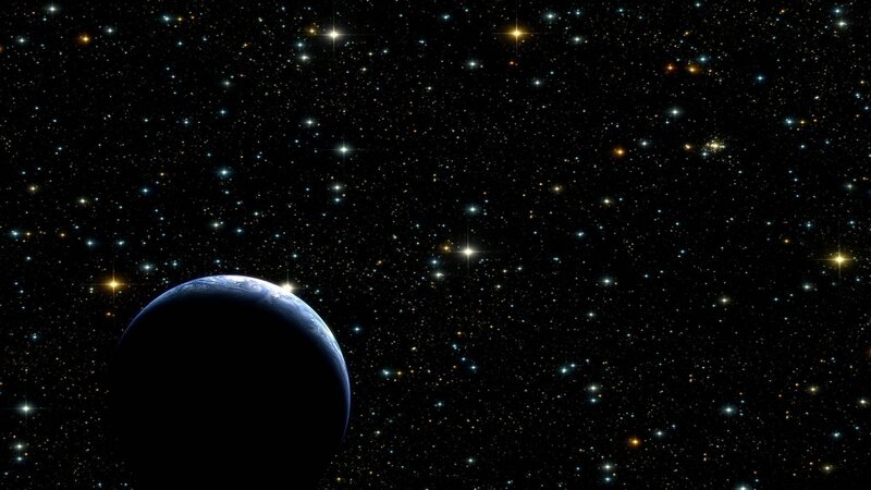 Planet Earth from Space — Black, Serene, 3d Render