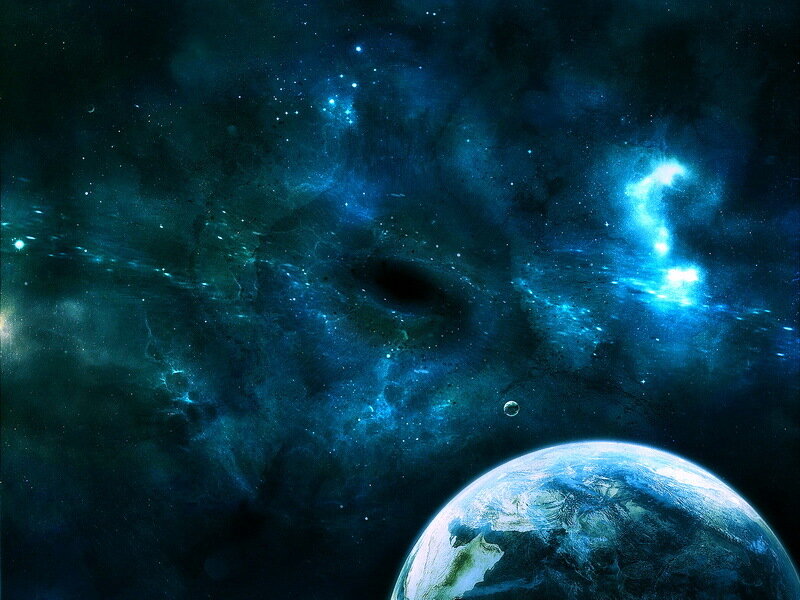 Planet Earth from Space — Blue, Cosmic