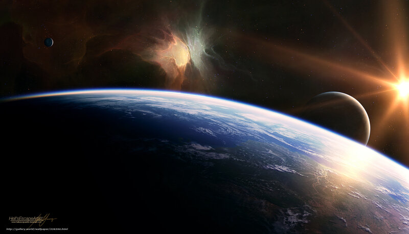Planet Earth from Space — Blue, Dramatic, Sunset
