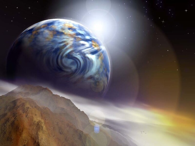 Planet Earth from Space — Blue, Dramatic