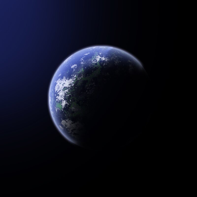 Planet Earth from Space — Blue, Serene, 3d Render, Clouds, Oceans