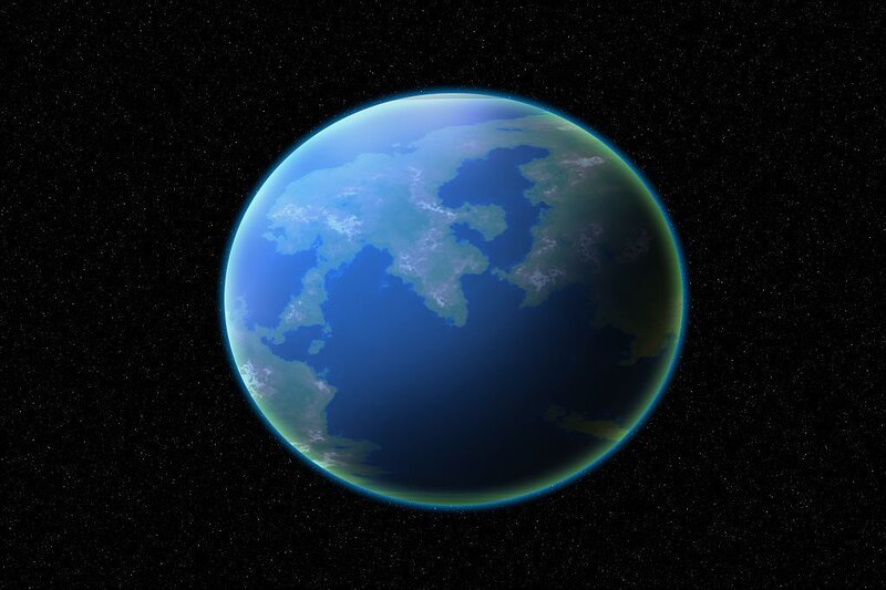 Planet Earth from Space — Blue, Serene, 3d Render