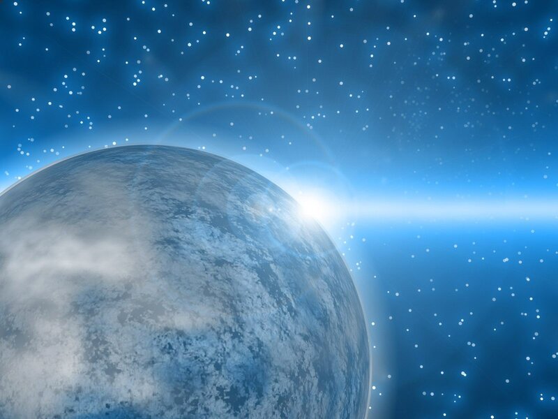 Planet Earth from Space — Blue, Serene, Day
