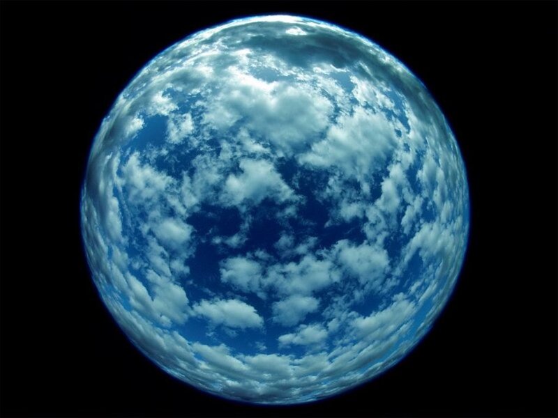 Planet Earth from Space — Blue, Serene, Photograph, Clouds
