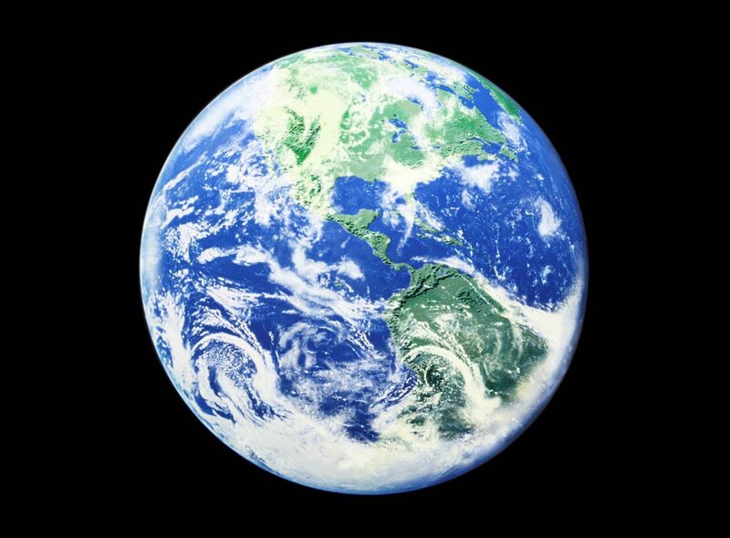 Planet Earth from Space — Blue, Serene