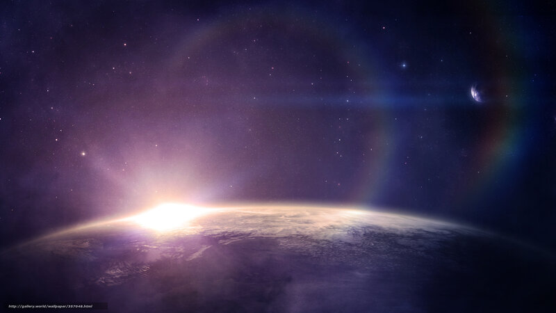 Planet Earth from Space — Purple