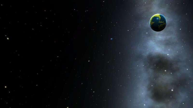 Planet Earth in Space — Black, Serene, 3d Render, Stars