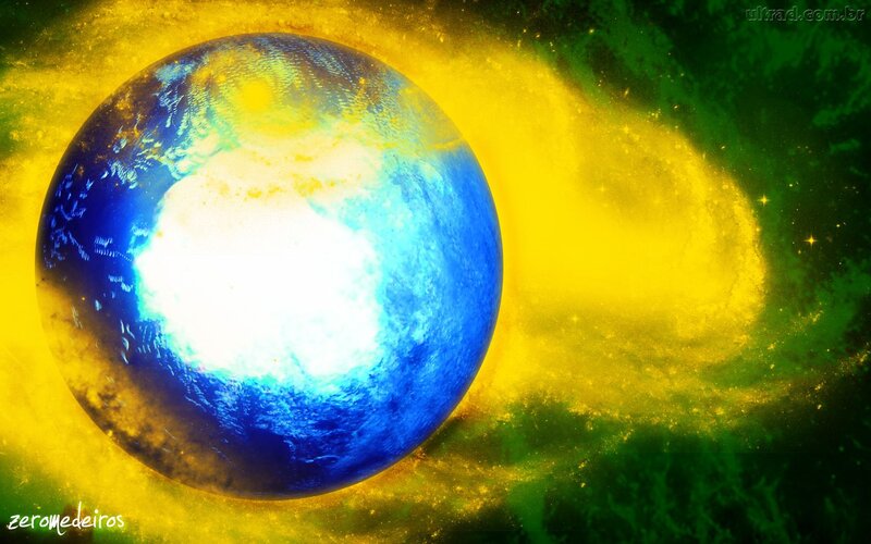 Planet Earth in Space — Blue, Dramatic