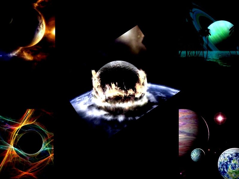 Planet Explosion — Black, Dramatic, Night