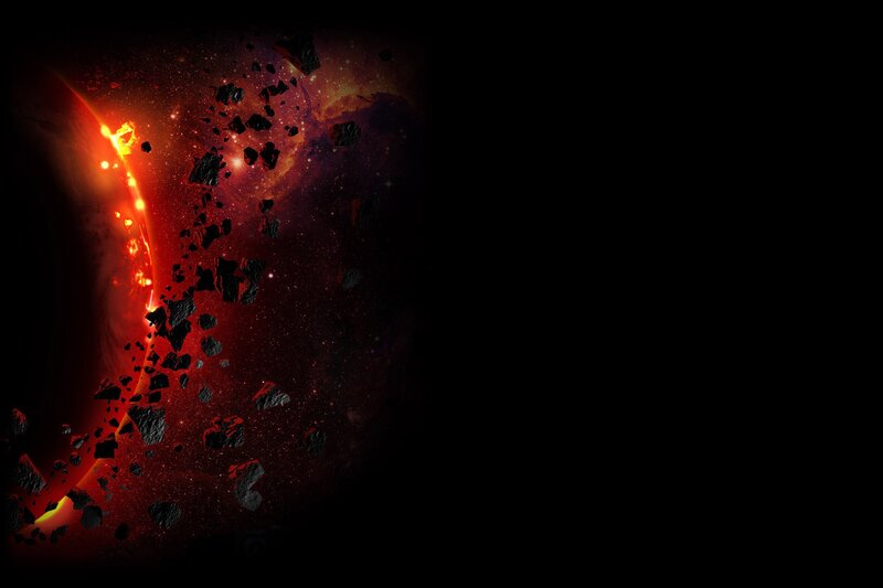 Planet Explosion Debris