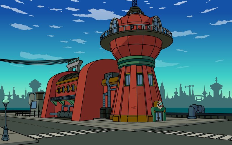 Planet Express Building — Red