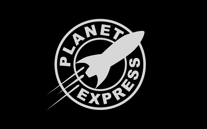 Planet Express Logo — Black