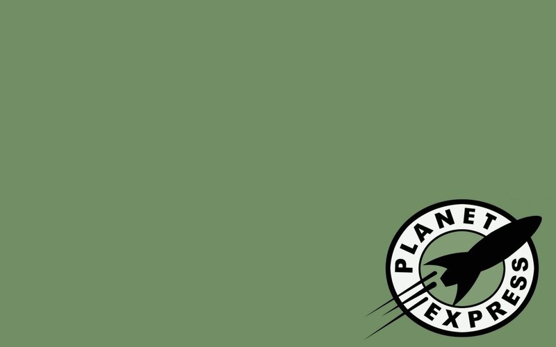 Planet Express Logo — Green, Minimalist