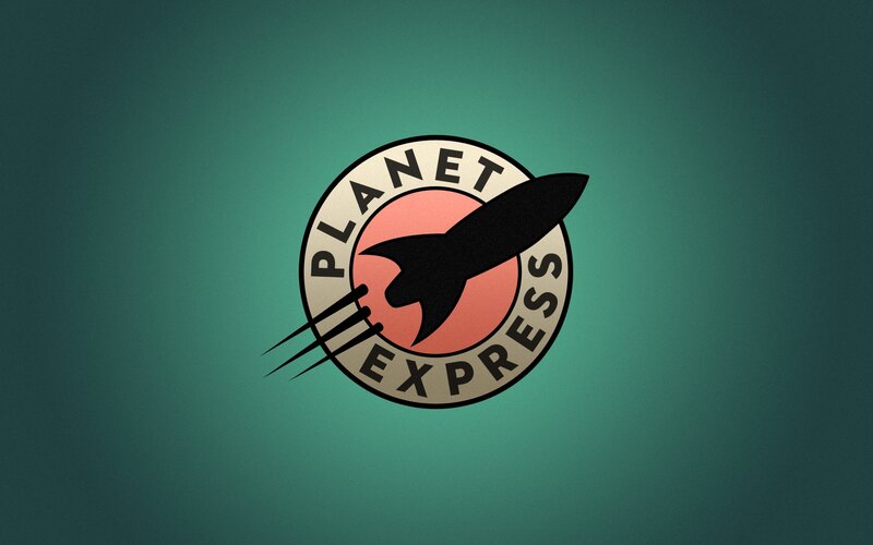 Planet Express Logo — Green