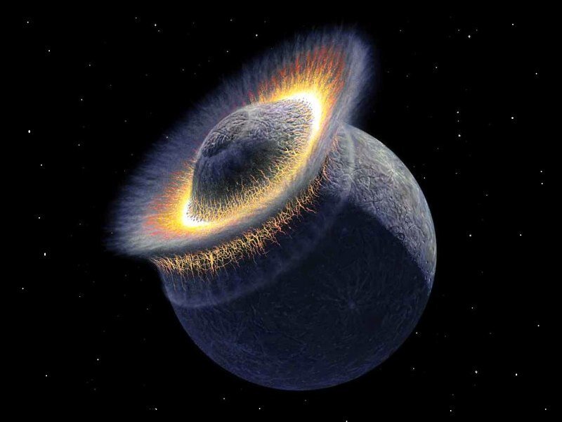 Planet formation from collision