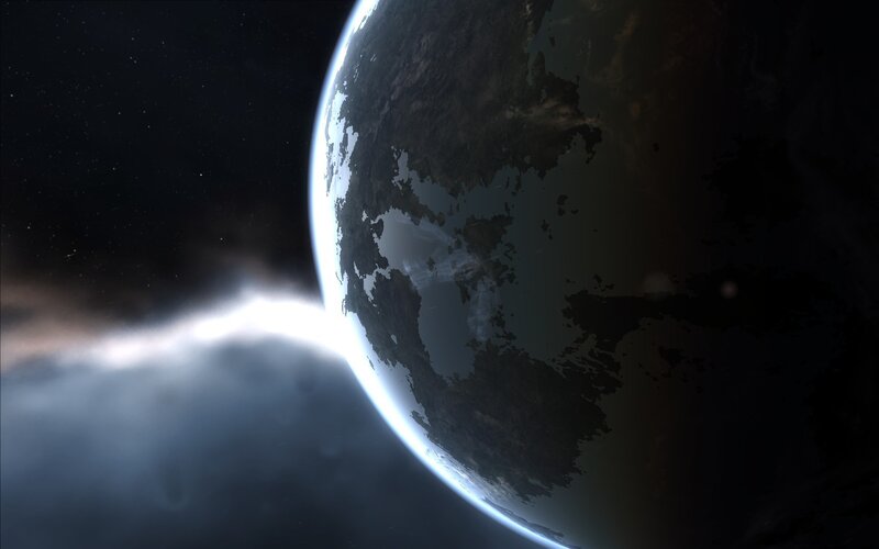 Planet from Space — Black, Dramatic, Night