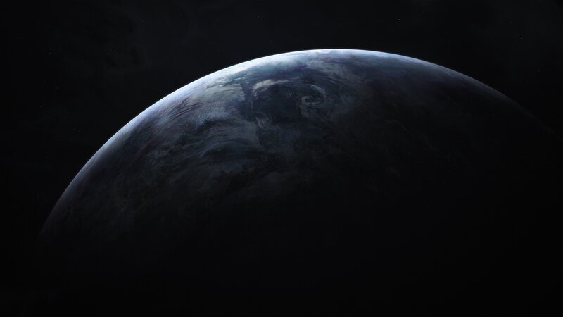 Planet from Space — Black, Dramatic