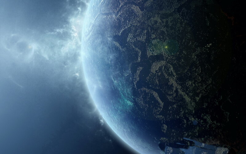 Planet from Space — Blue